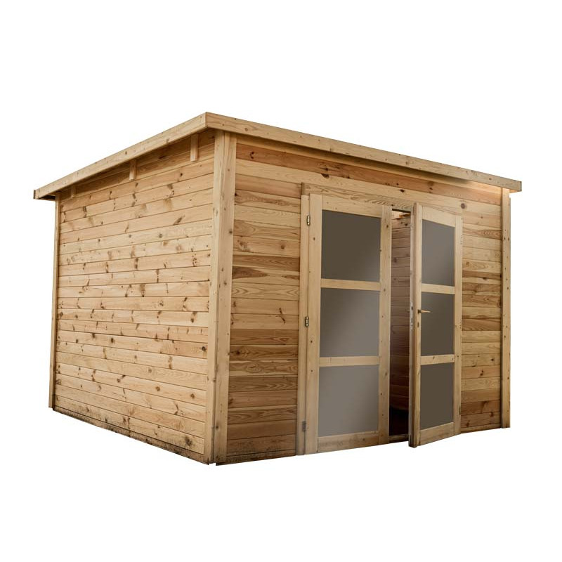 Abri de jardin en bois BRETA (28 mm), 3x3 m, 9 m²