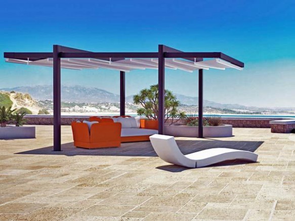 Pergola contemporaine design aluminium