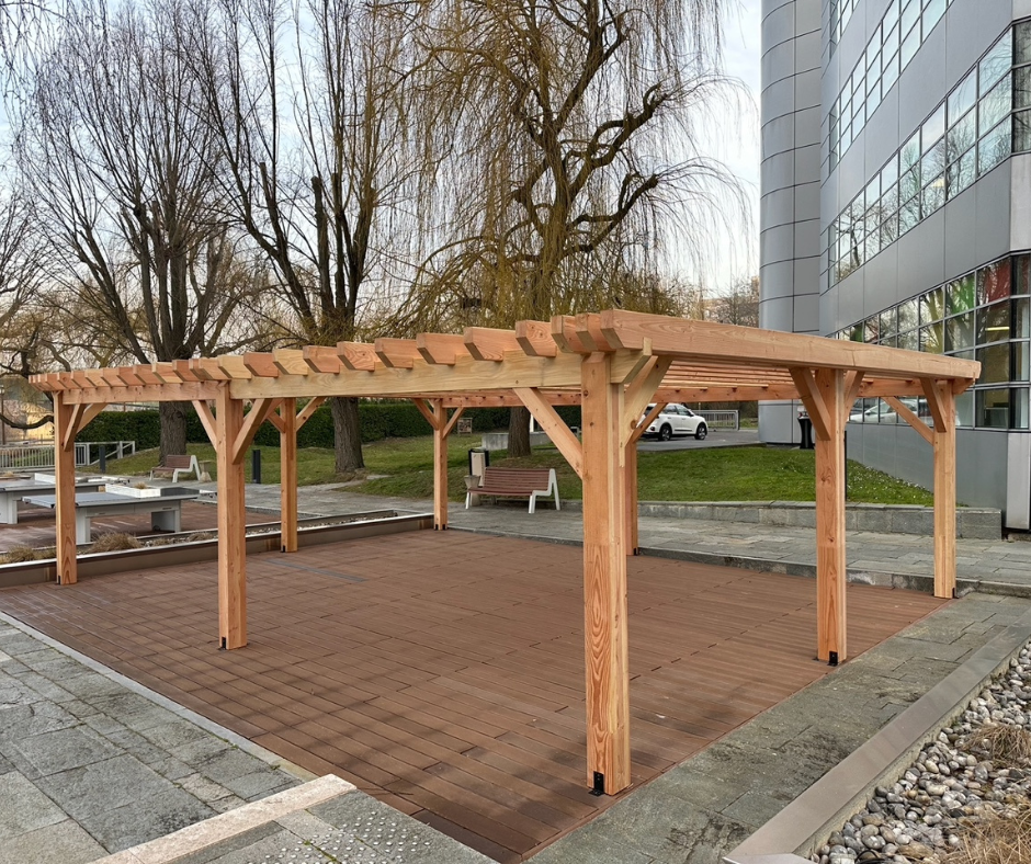 tonnelle pergola bois professionnelle