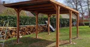 carport bois en promo