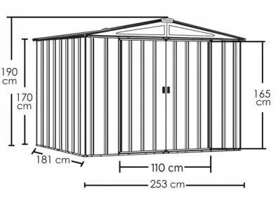 cabanon métallique petite taille