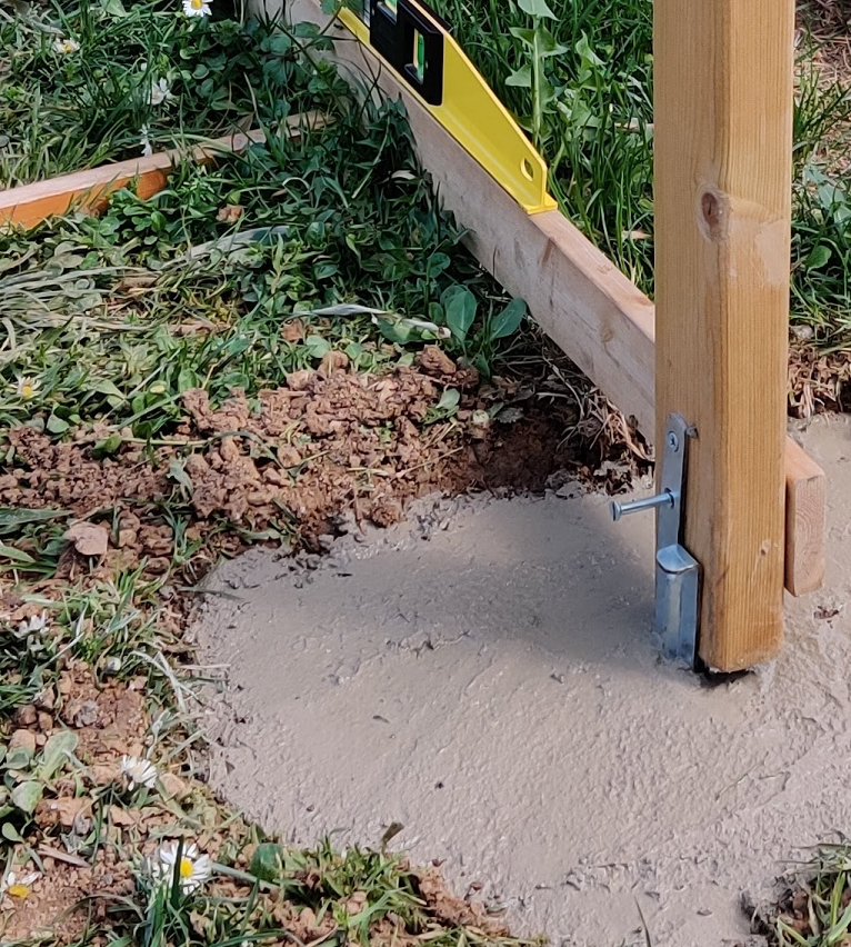 plot béton pour une balançoire