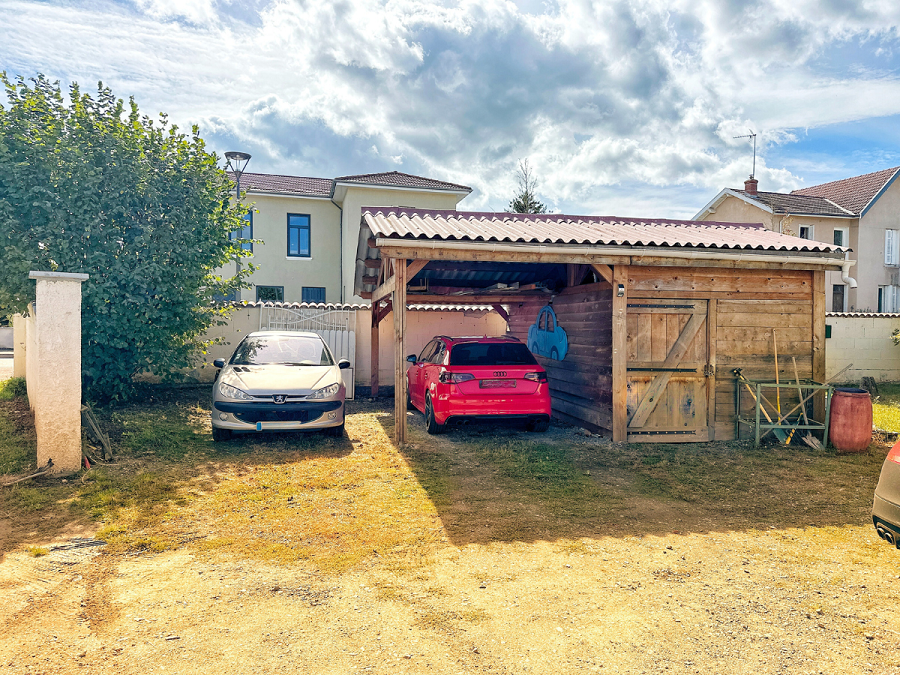 ossature bois de carport double évolutive