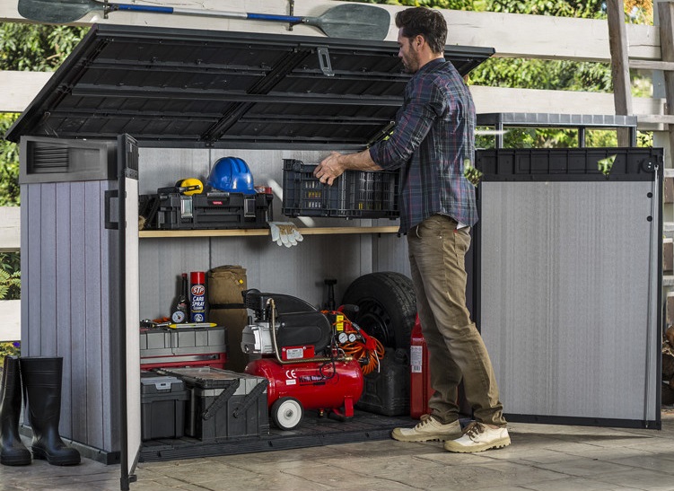 meuble de stockage extérieur pour le jardin