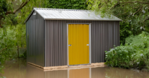 abri de jardin inondations et pluies