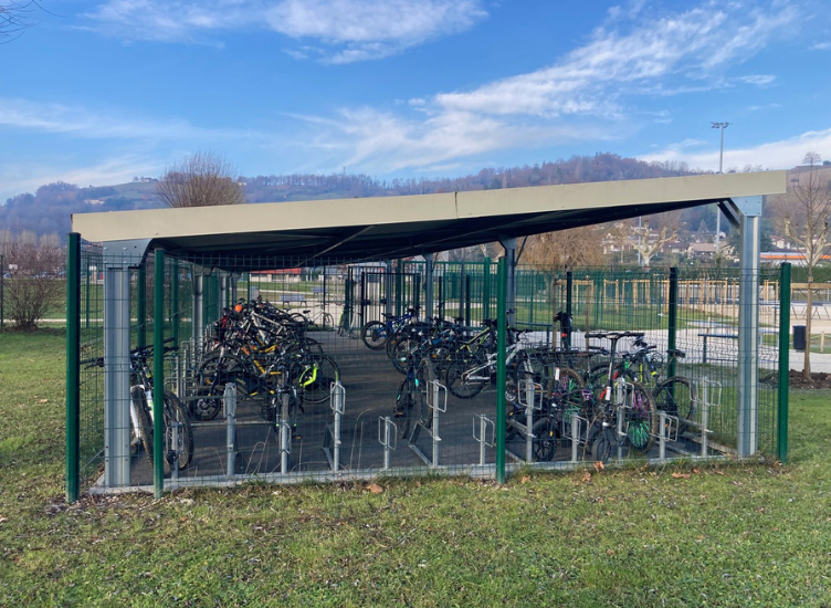 charpente métallique d'abris vélos haute résistance